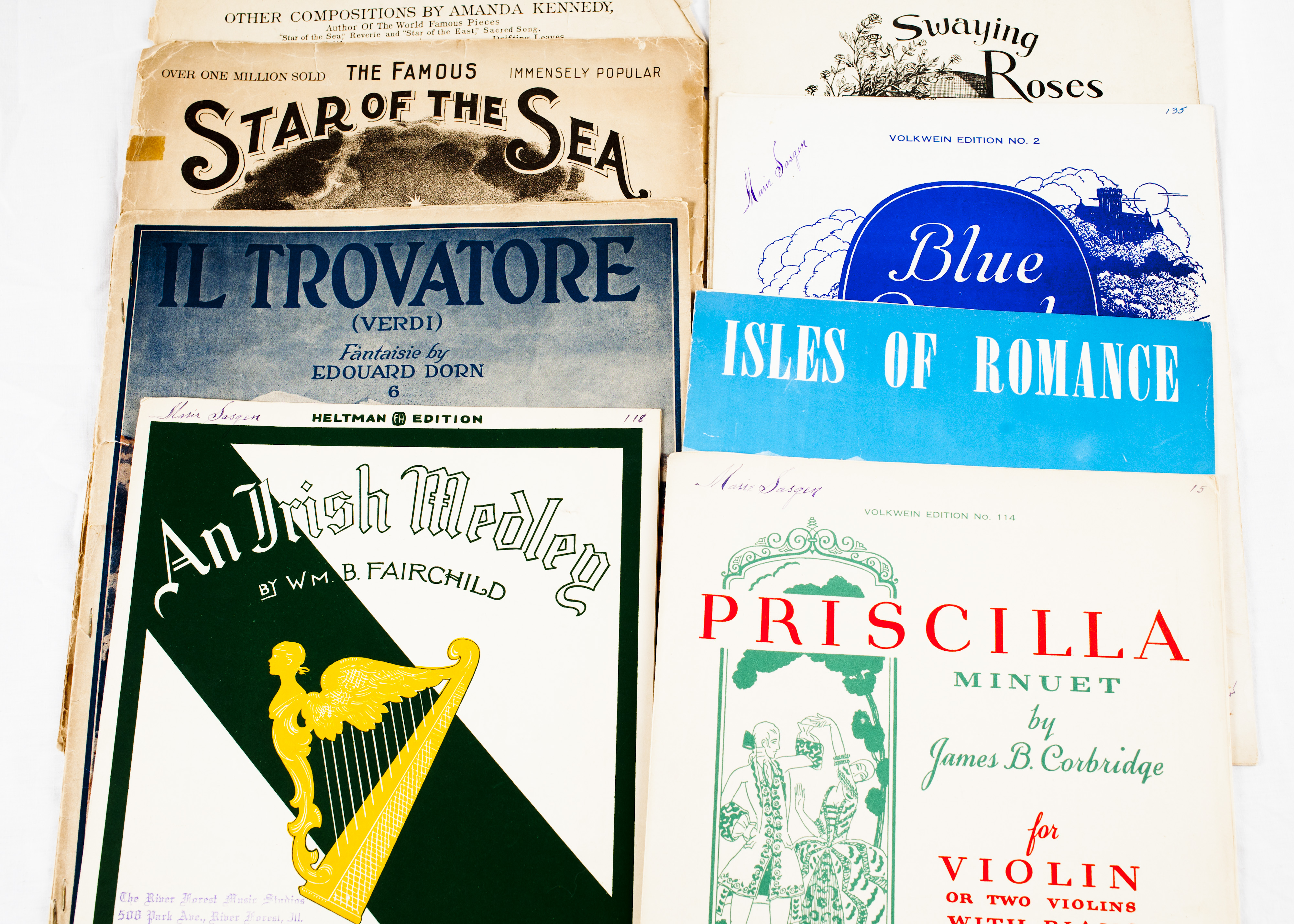 Collection of Vintage Sheet Music