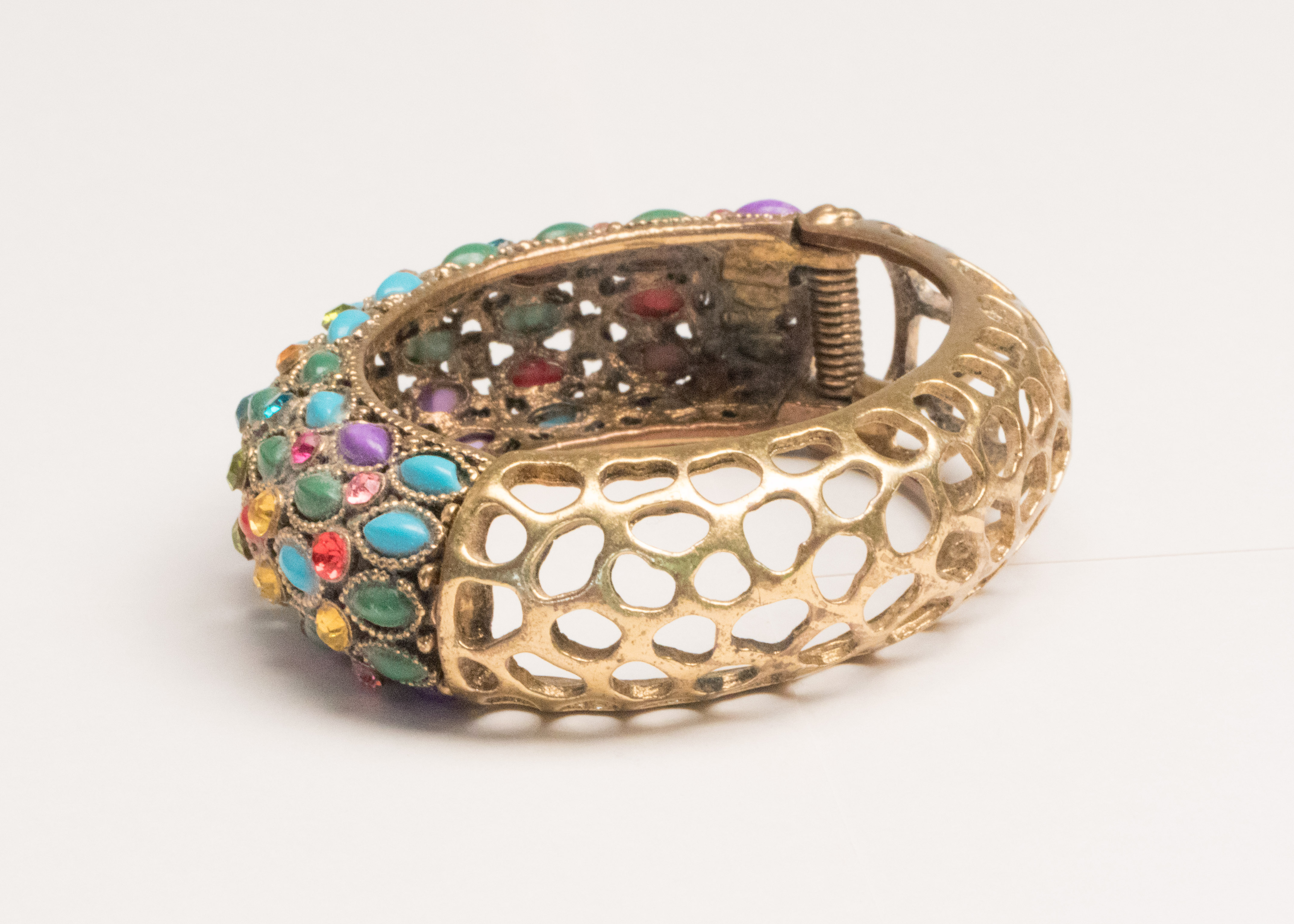 Assortment of Stone and and Gold Tone Costume Jewelry