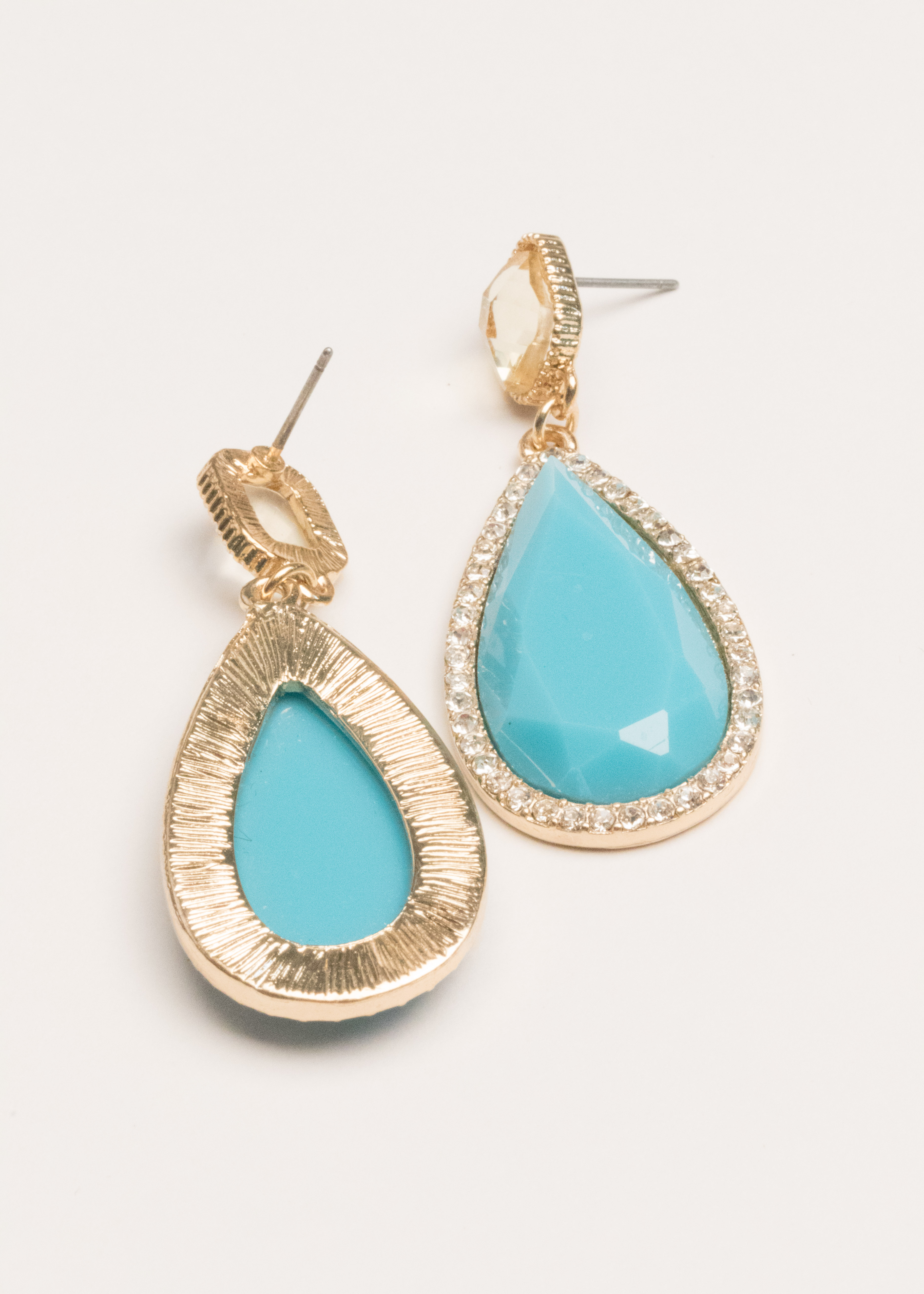 Assortment of Stone and and Gold Tone Costume Jewelry