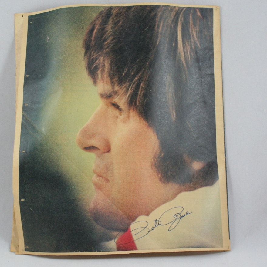 Pete Rose Autographed Newspaper Supplement