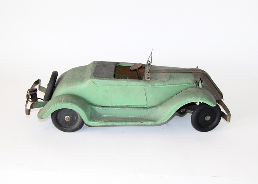 Vintage Four Way Wind-Up Toy Car