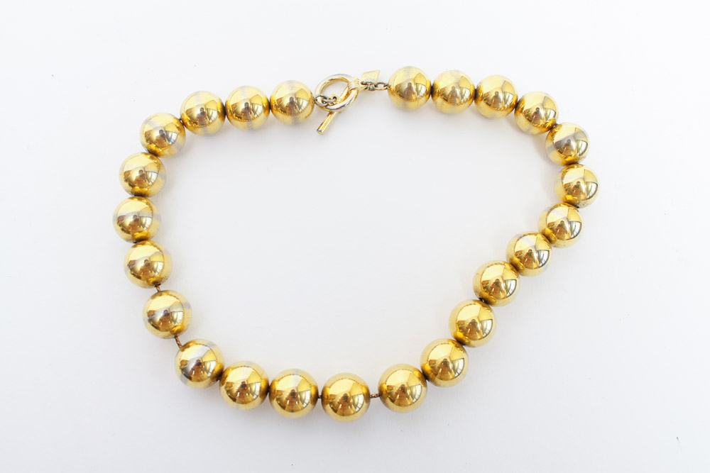 Bold Gold Toned Costume Jewelry