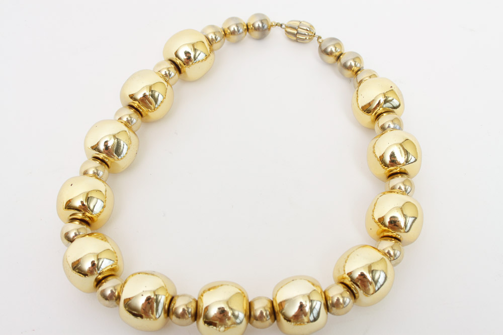 Bold Gold Toned Costume Jewelry