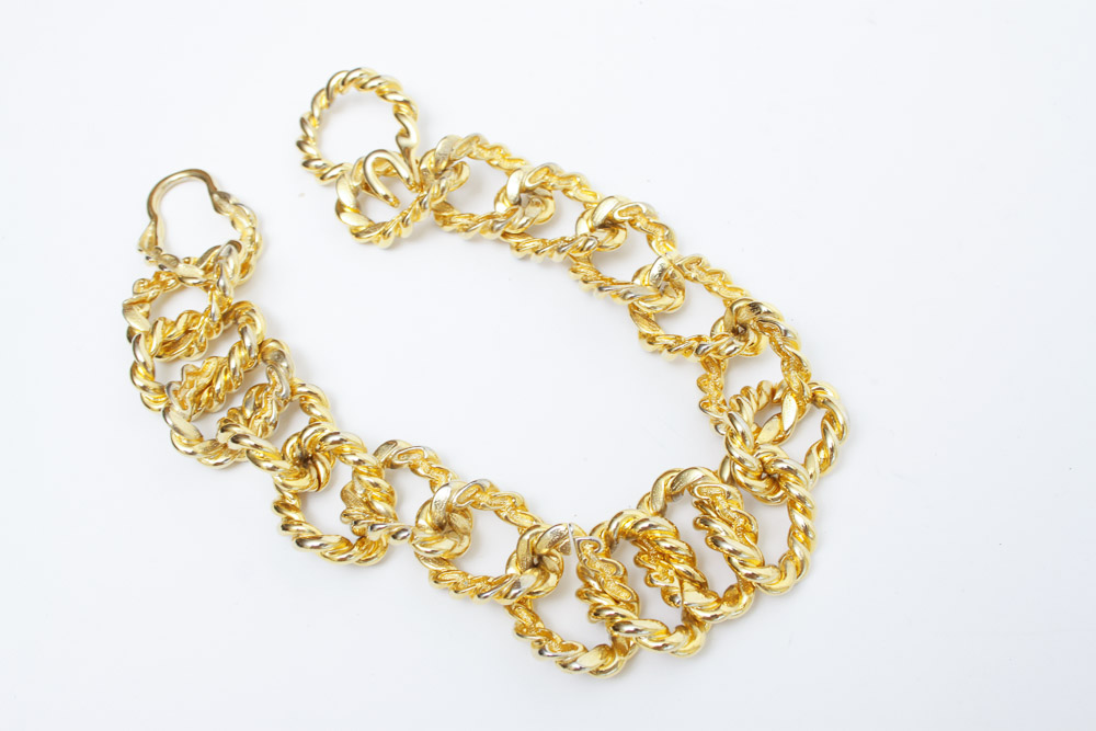 Bold Gold Toned Costume Jewelry