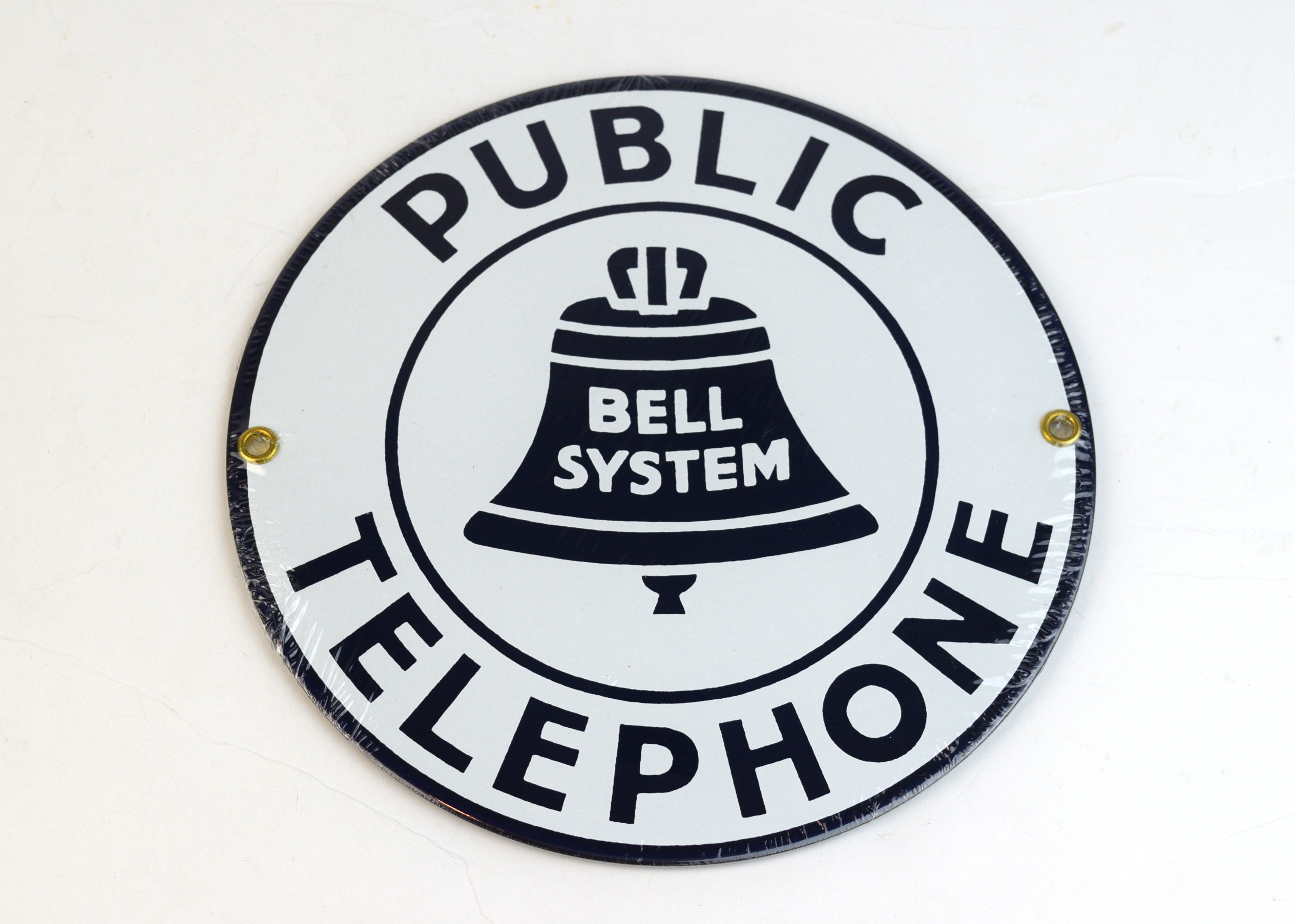 Bell System Public Telephone Sign
