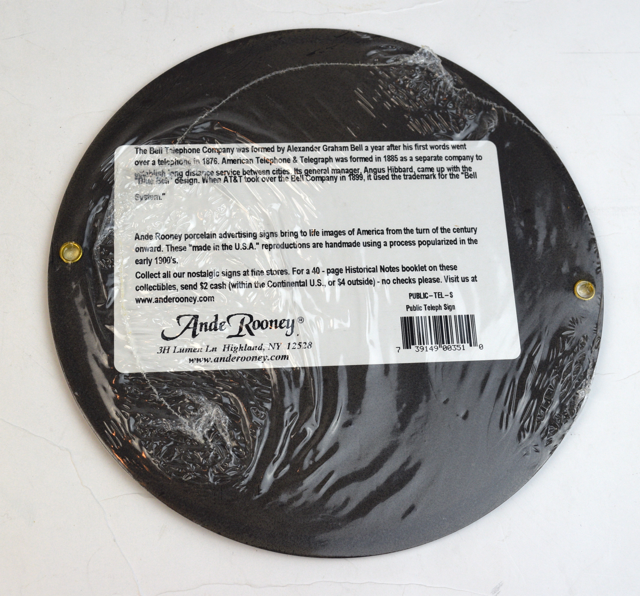 Bell System Public Telephone Sign