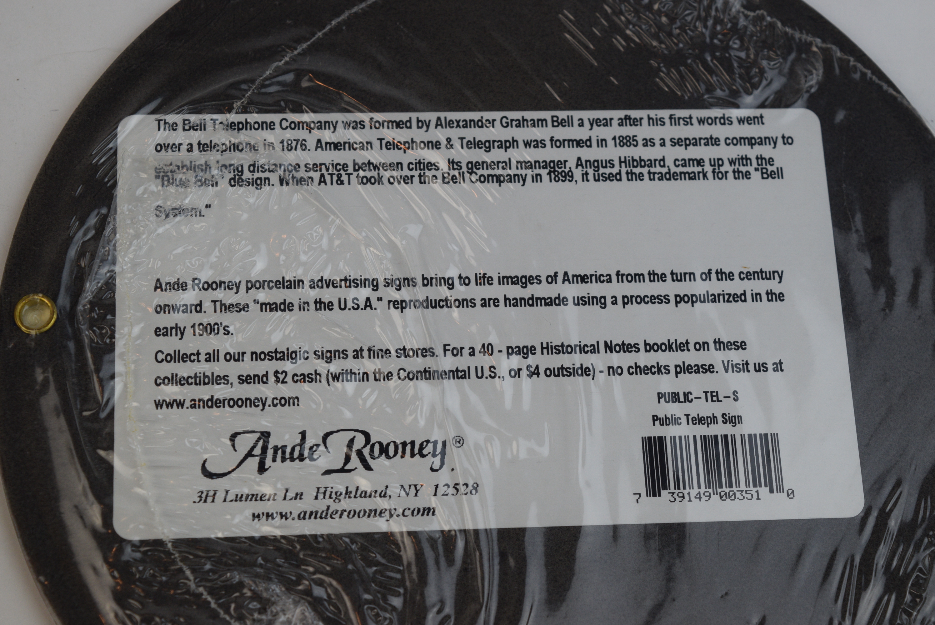 Bell System Public Telephone Sign