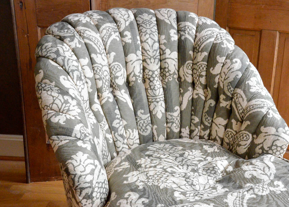 Down-Filled Chaise Lounge Chair