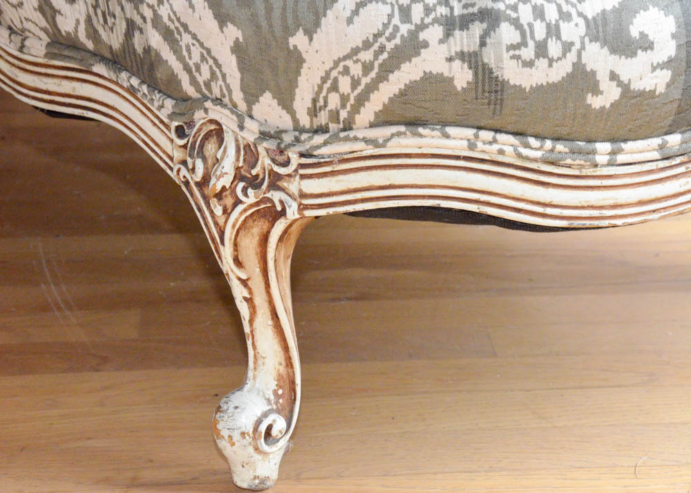 Down-Filled Chaise Lounge Chair