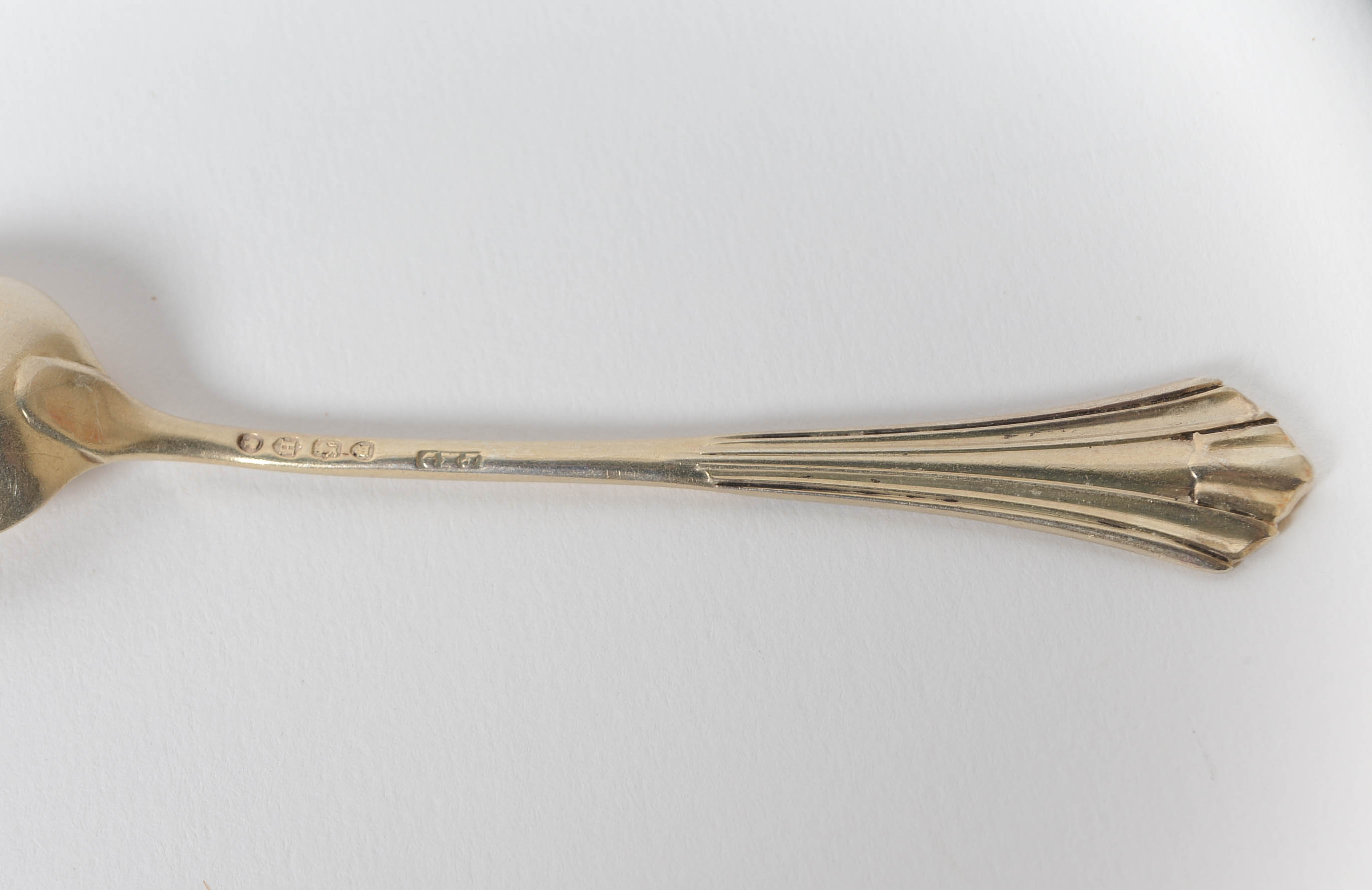 R&W Sorley Glasgow English Sheffield Platted Silver Spoon Set