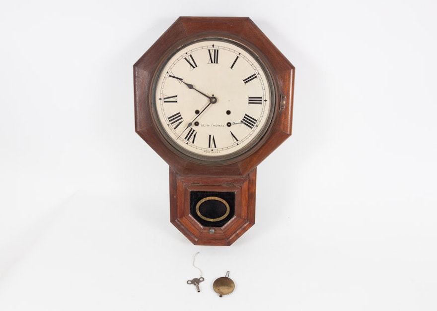 Antique Seth Thomas School House Clock