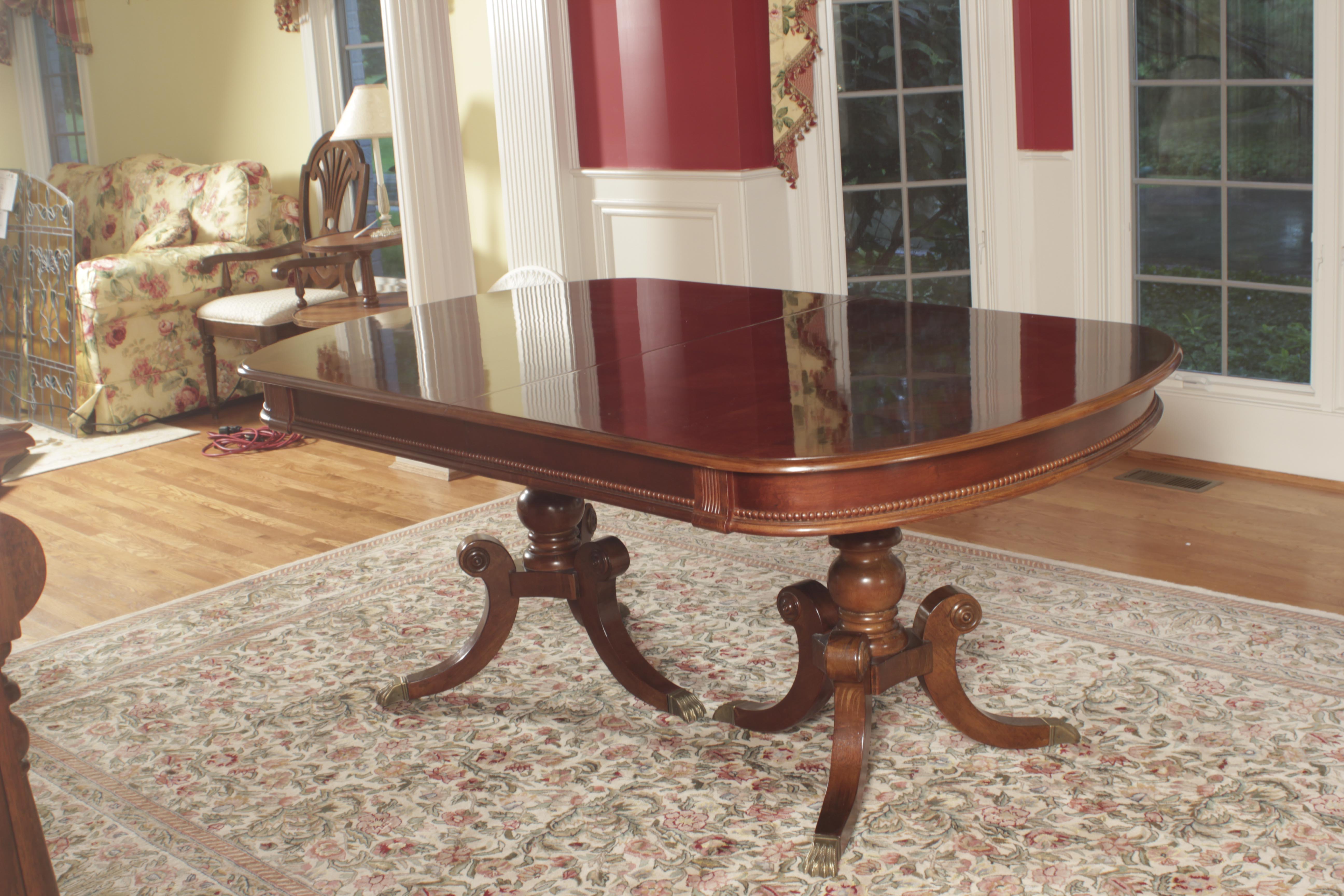 Universal Furniture Federal Style Dining Table and Chairs