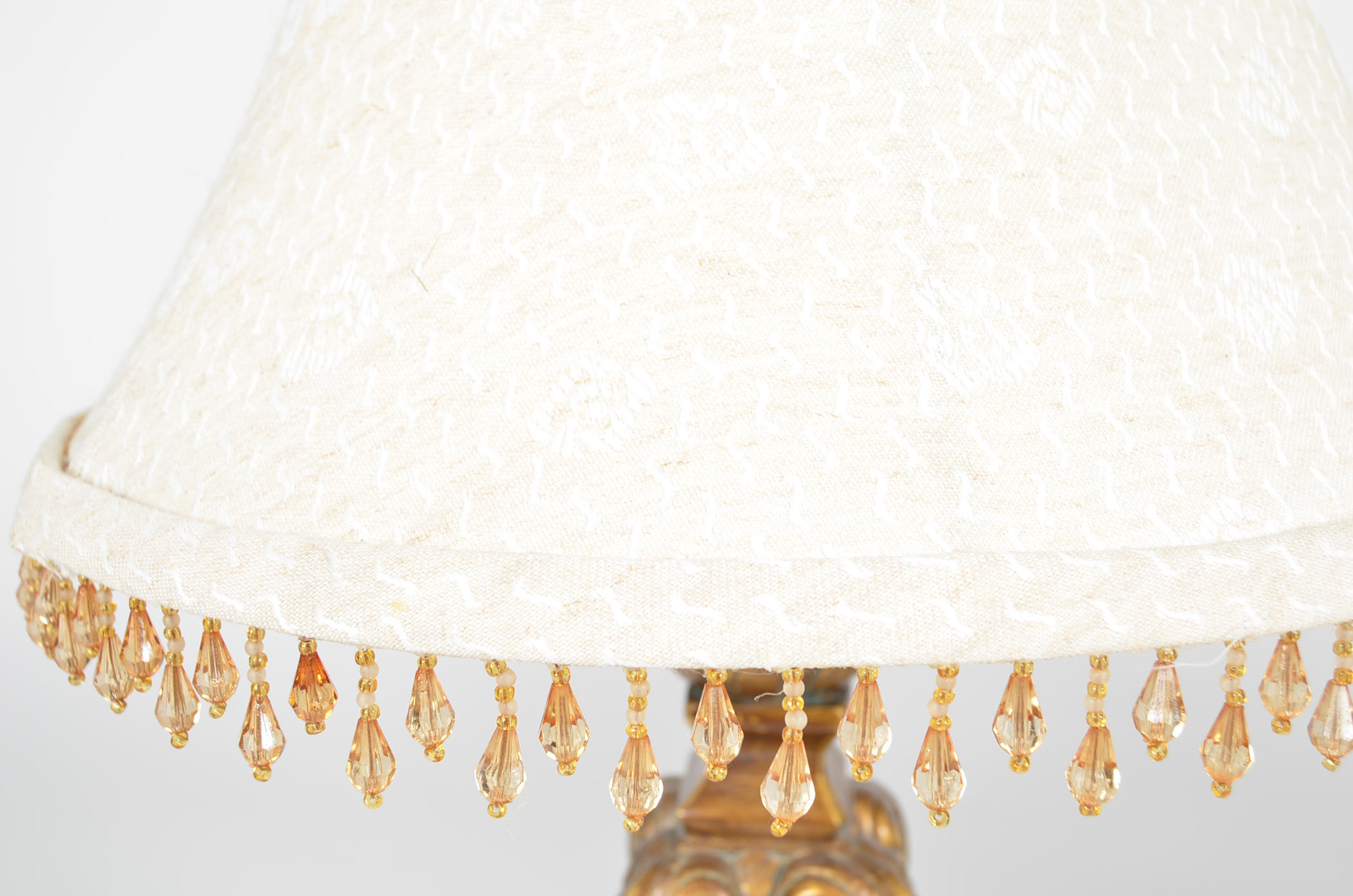 Trio of Gold-Toned Lamps