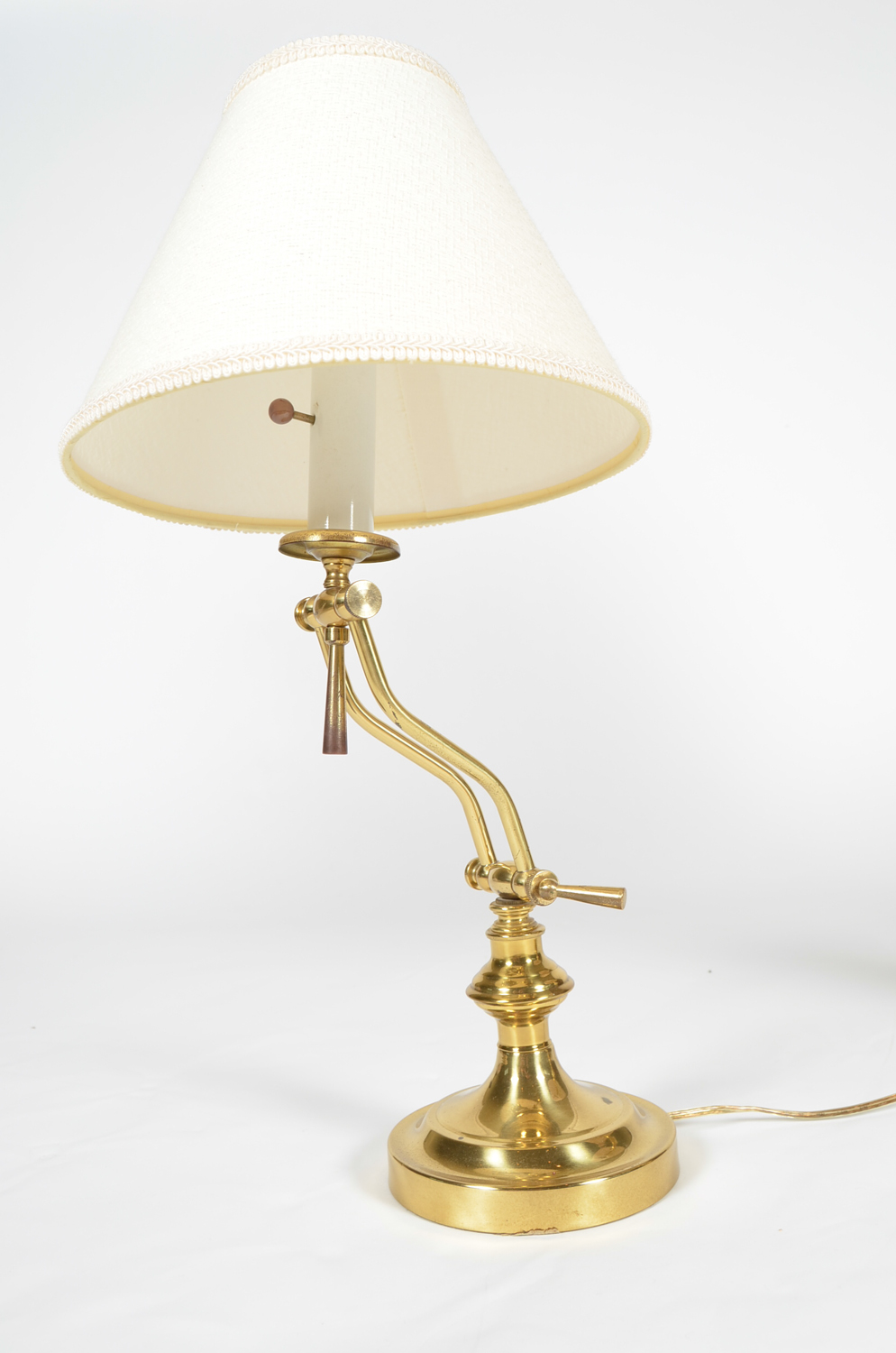 Trio of Gold-Toned Lamps