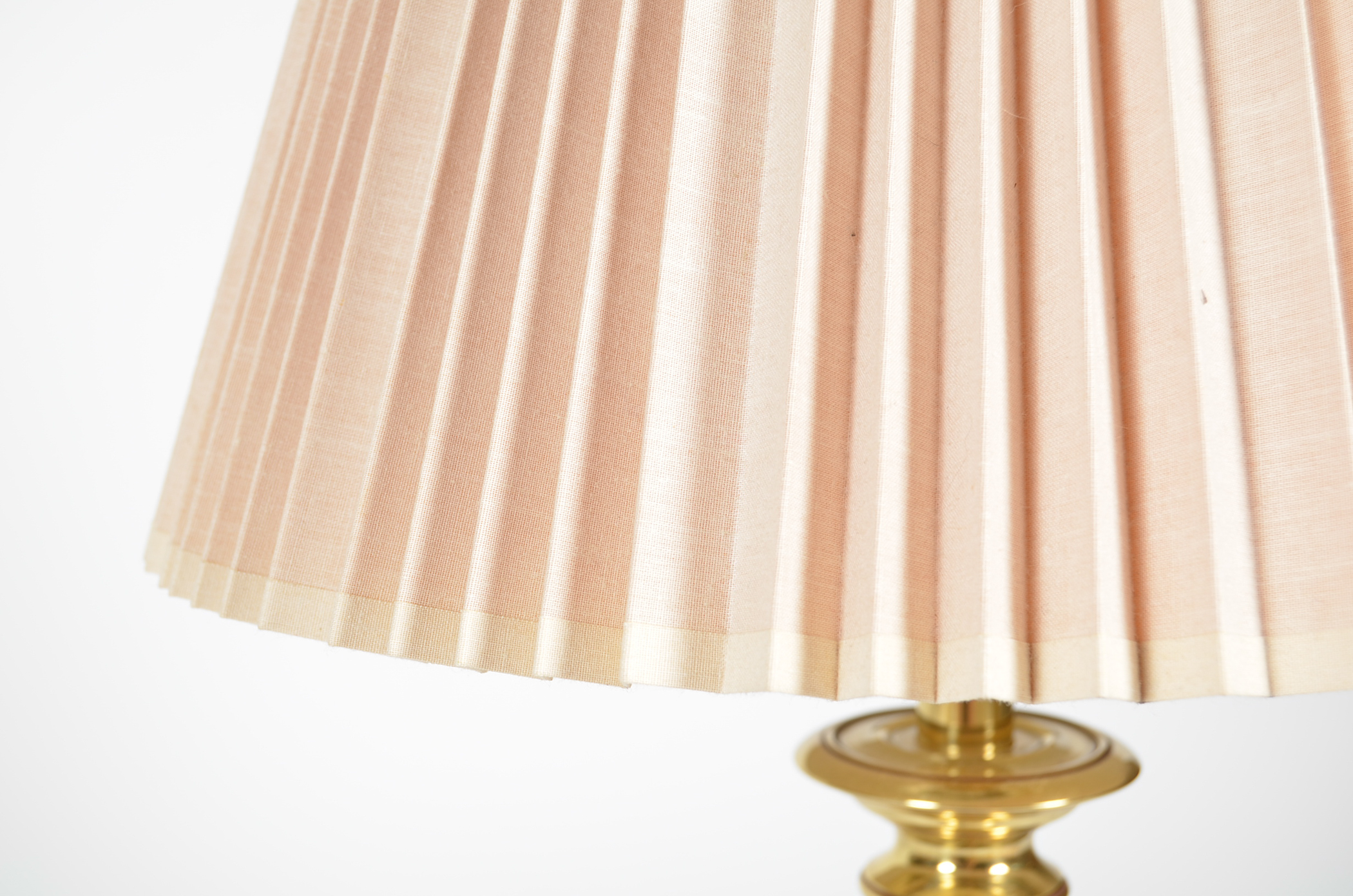 Trio of Gold-Toned Lamps