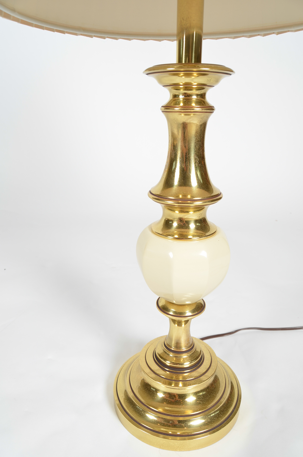 Trio of Gold-Toned Lamps