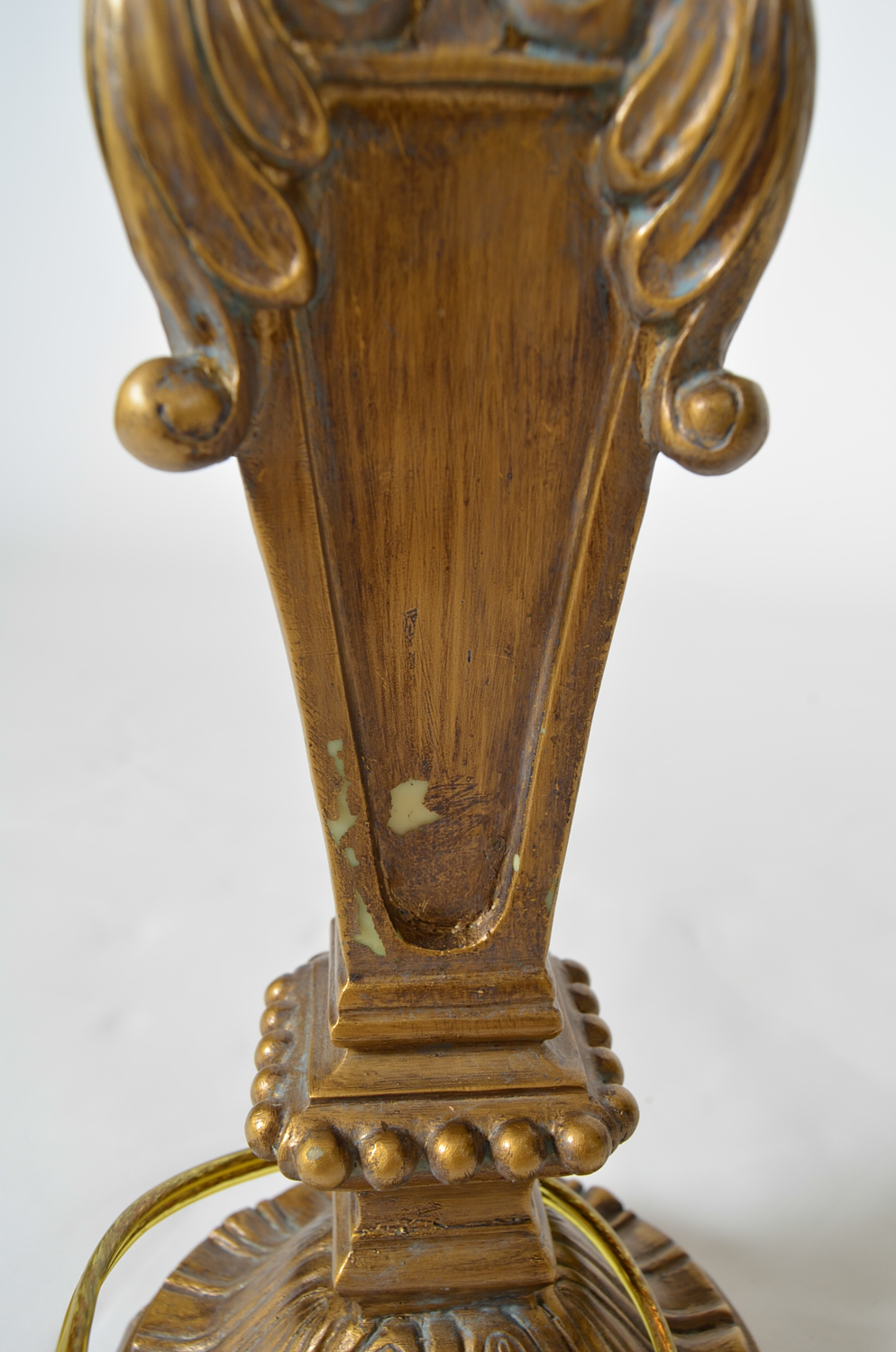 Trio of Gold-Toned Lamps