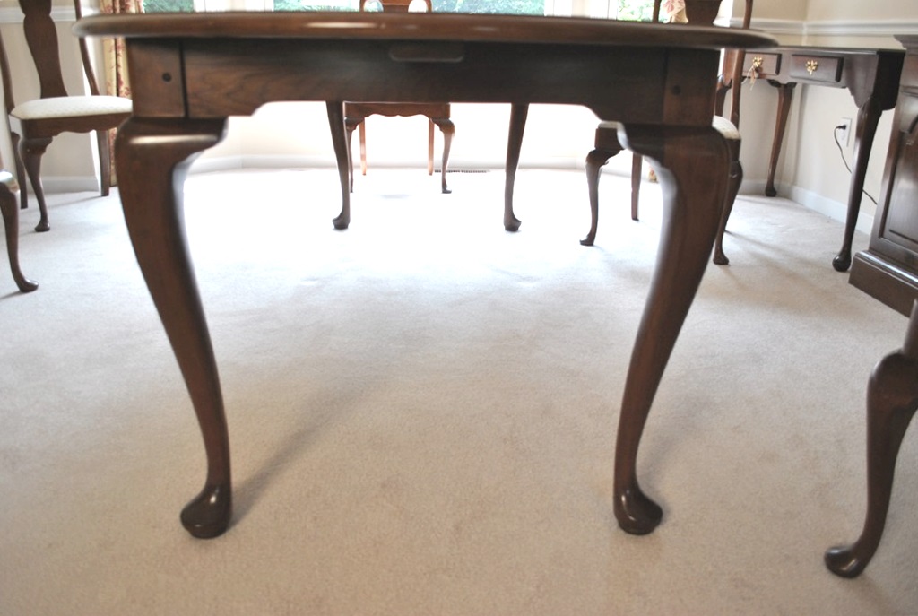 Stickley Cherry Dining Room Table and Six Chairs