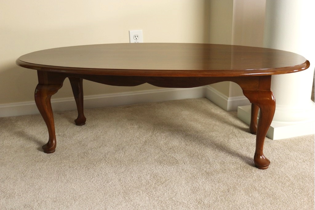 Stickley Cherry Queen Anne Style Coffee Table