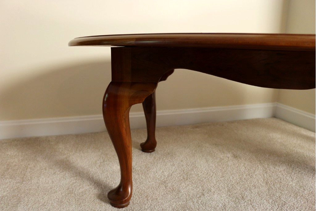 Stickley Cherry Queen Anne Style Coffee Table