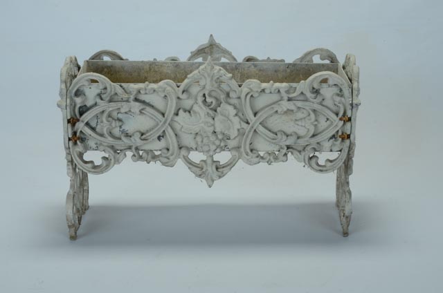 Vintage Pair Cast Iron Planter Box