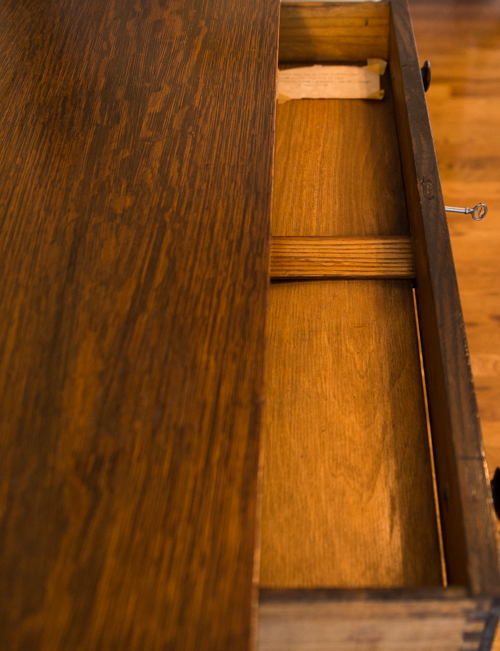 Antique Mission Style Tiger Oak Server