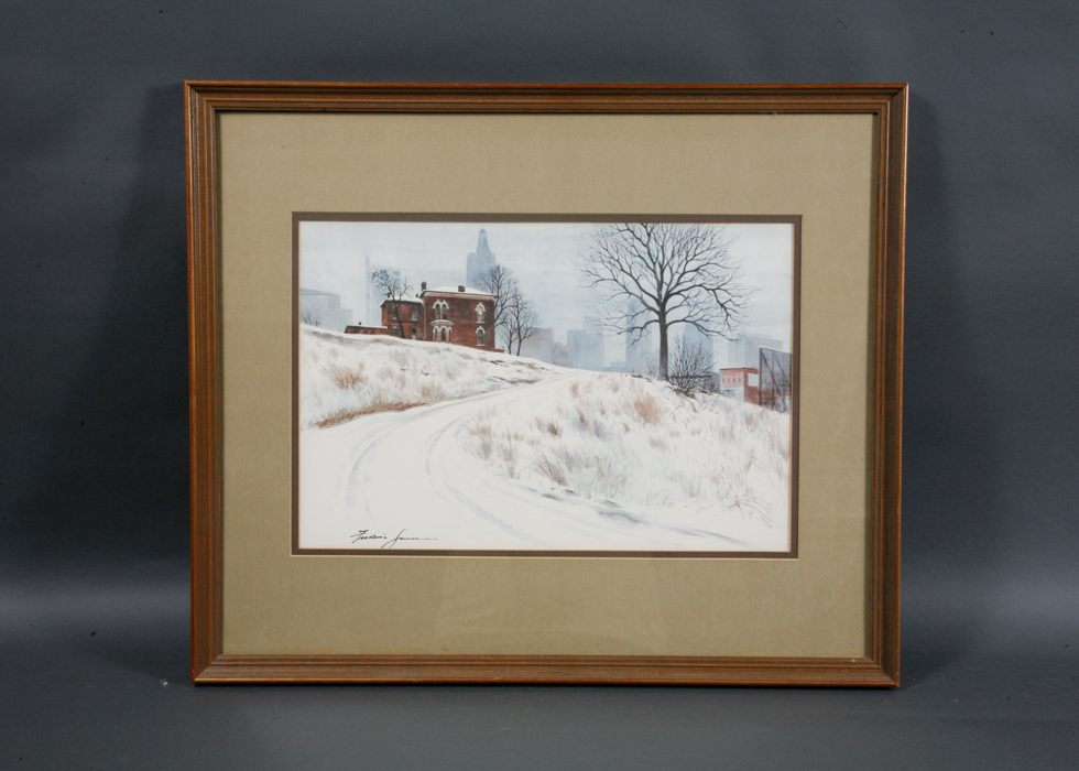 Framed Prints by Frederic James and Aerial View of Lexington, KY