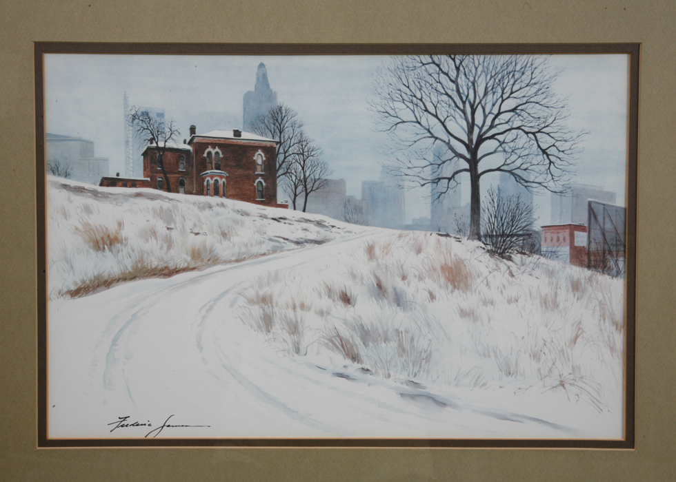 Framed Prints by Frederic James and Aerial View of Lexington, KY