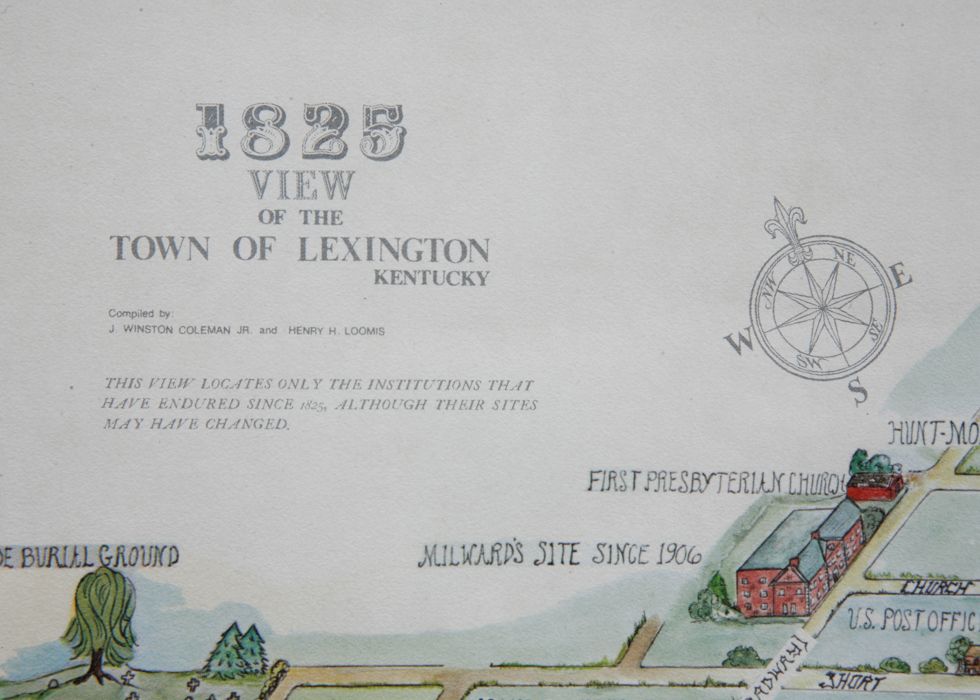 Framed Prints by Frederic James and Aerial View of Lexington, KY