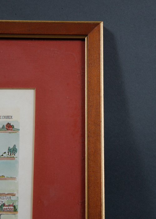 Framed Prints by Frederic James and Aerial View of Lexington, KY