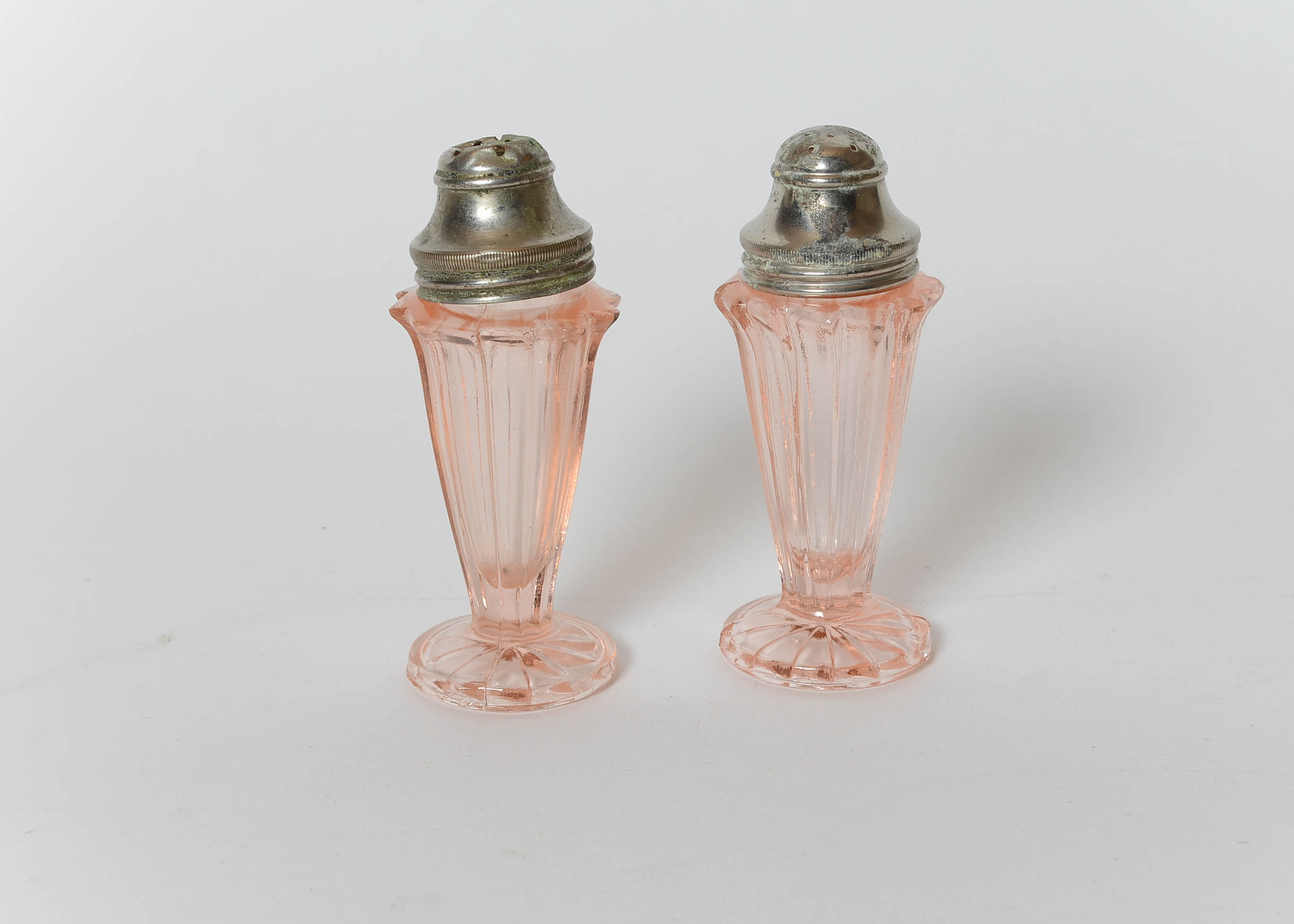Pink Depression Glass Salt and Pepper Shaker