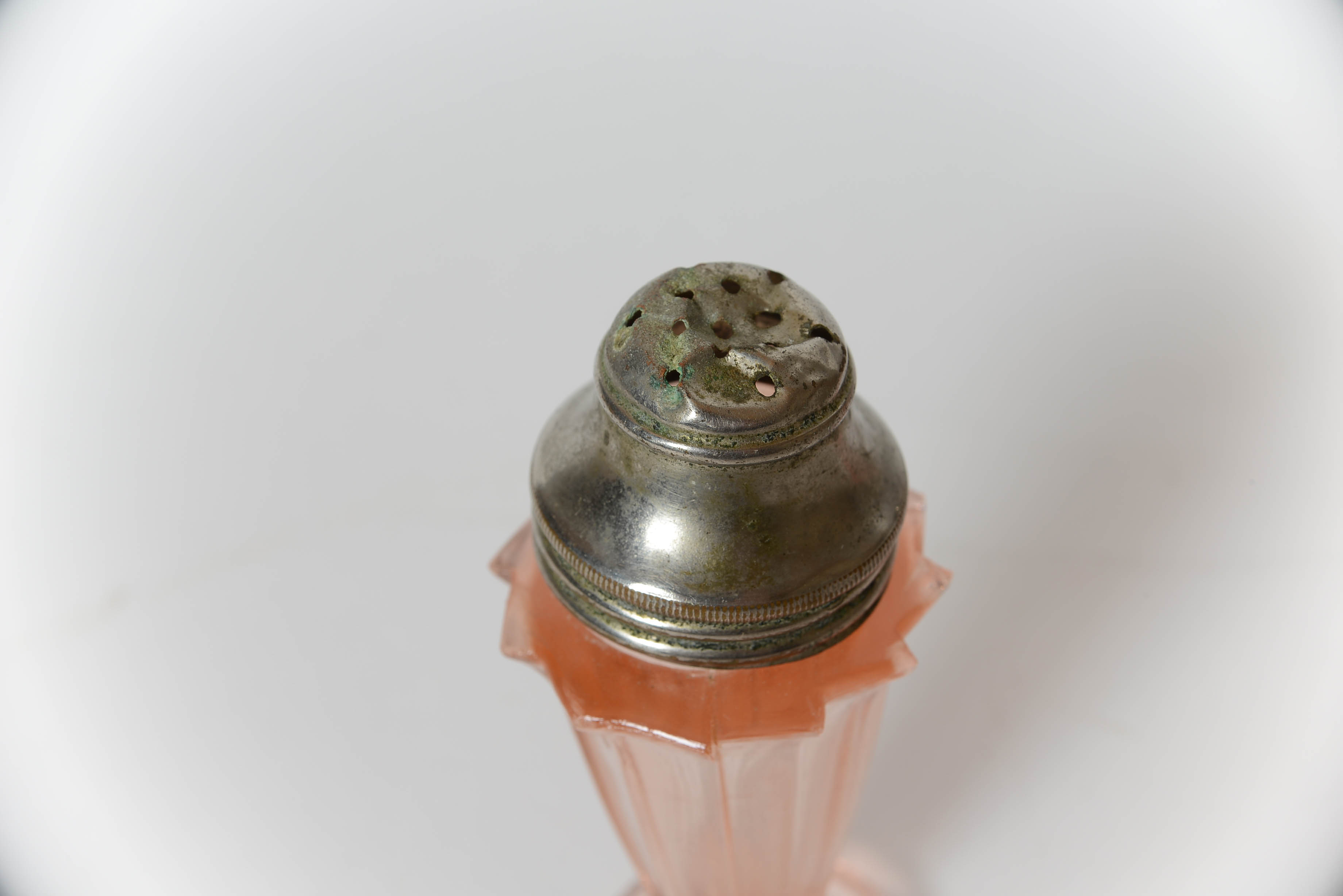 Pink Depression Glass Salt and Pepper Shaker