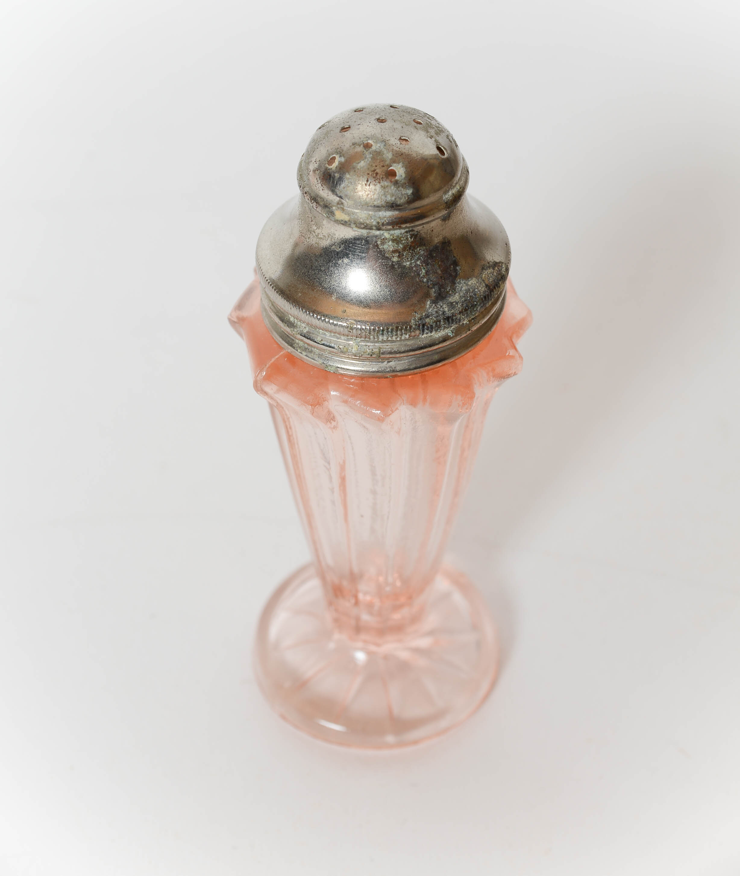 Pink Depression Glass Salt and Pepper Shaker