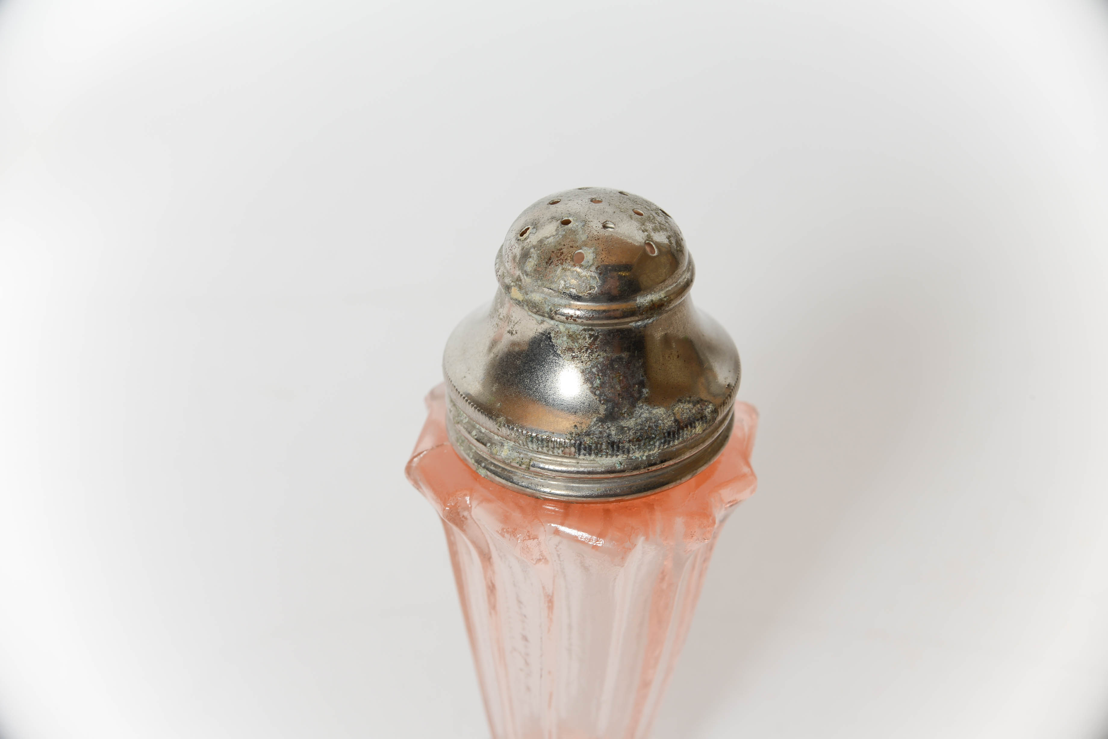 Pink Depression Glass Salt and Pepper Shaker