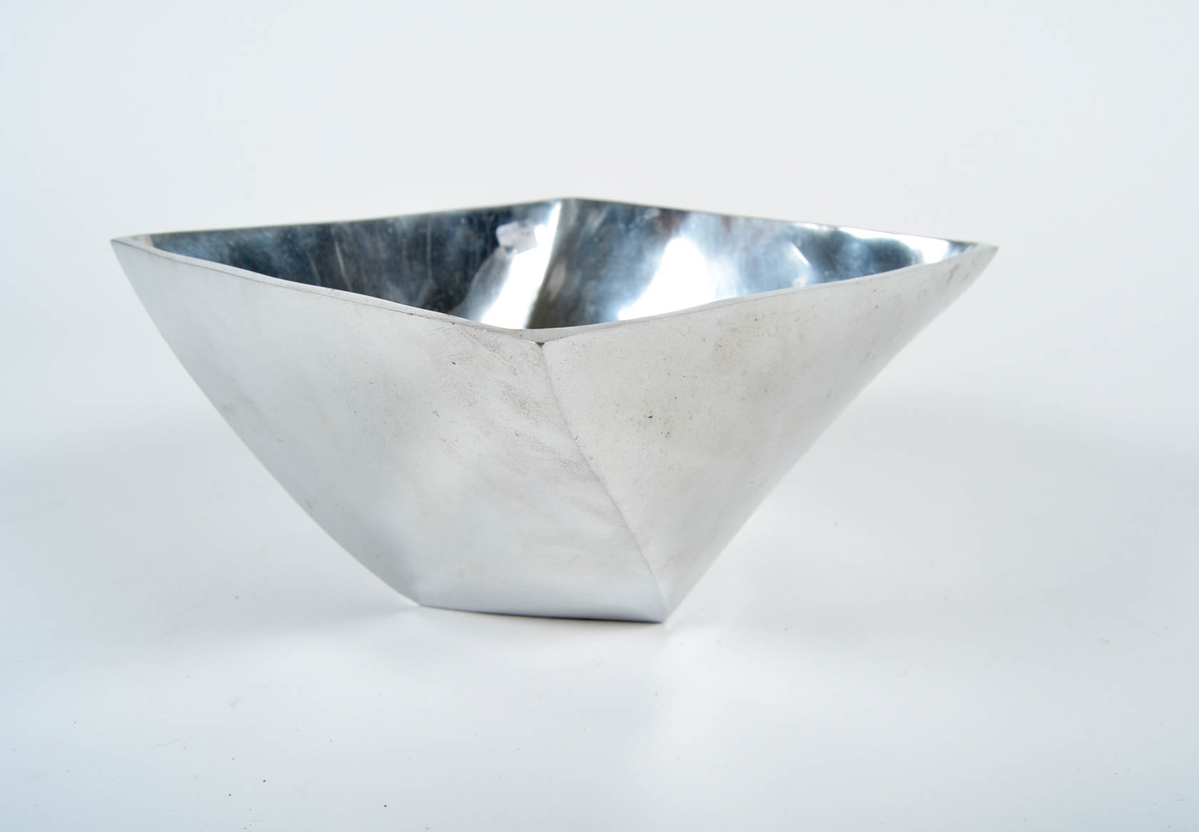 Crate and Barrel Silver Toned Dish and Platter