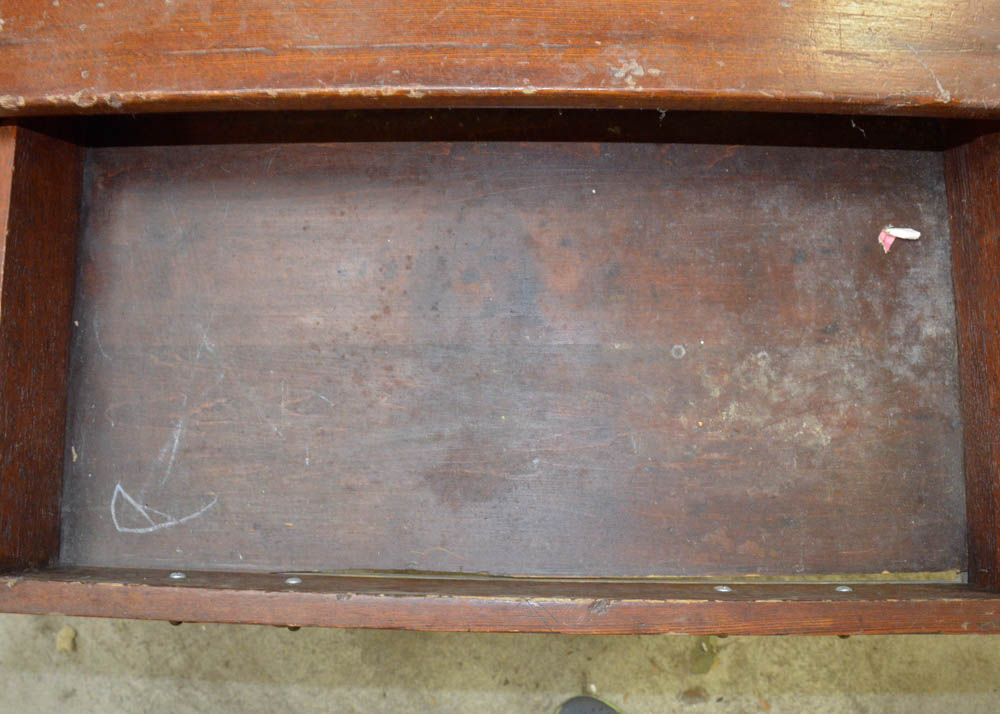 Antique Oak Wash Basin Cabinet