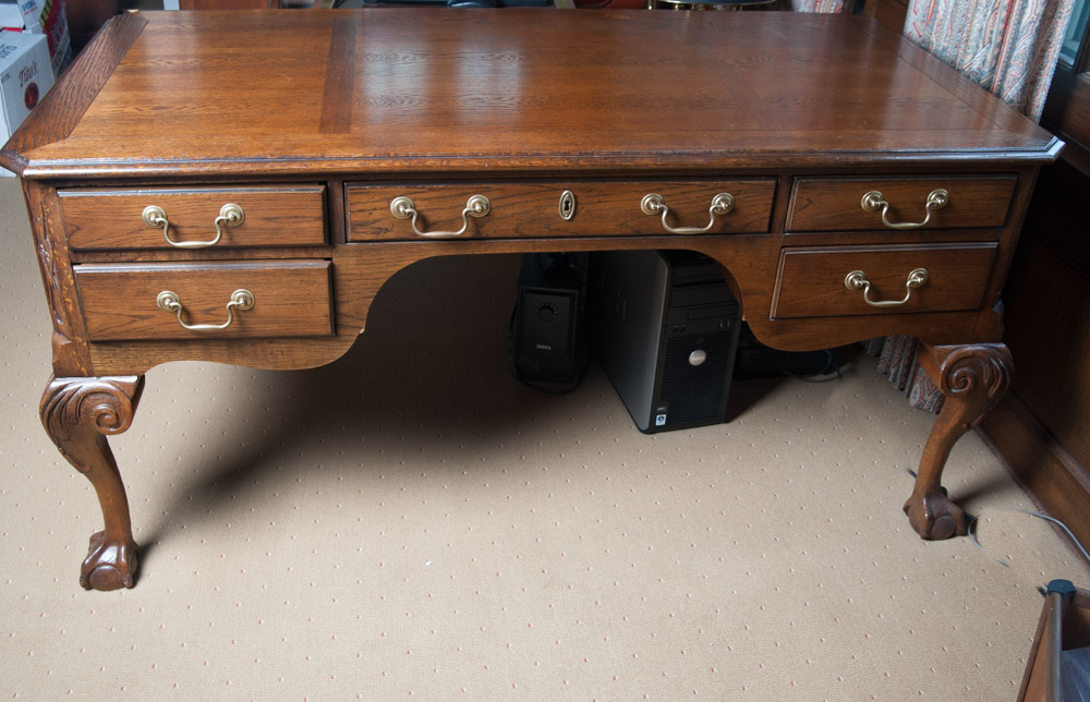 Executive Ball and Claw Foot Desk