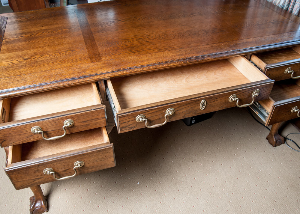 Executive Ball and Claw Foot Desk