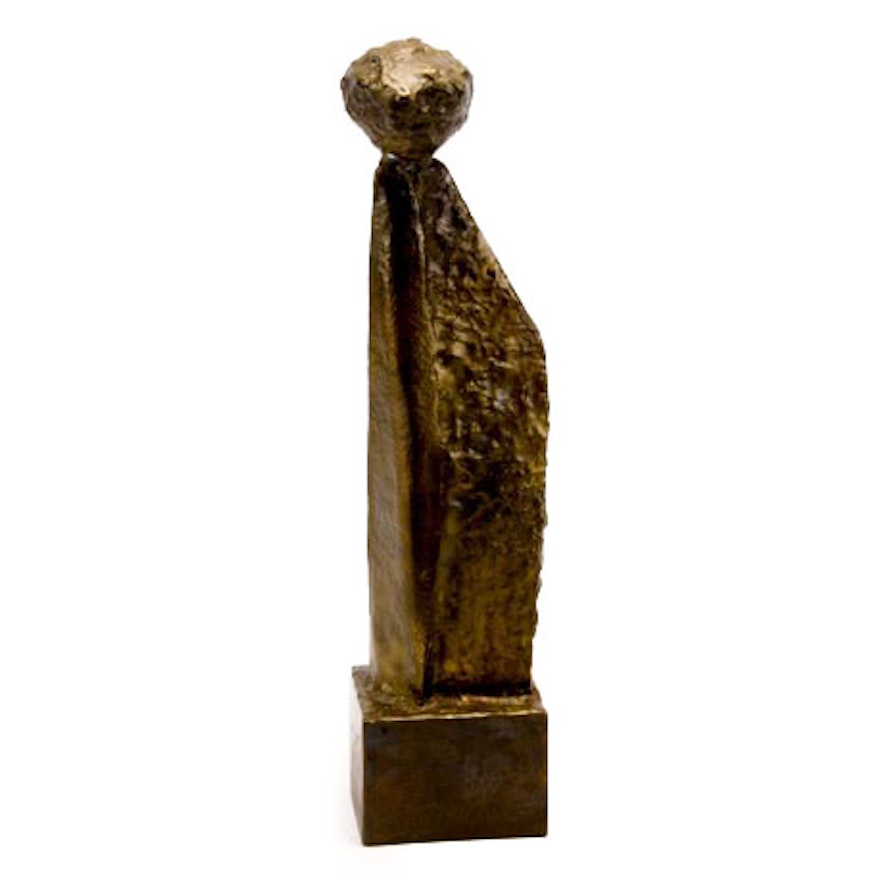 James S. Gibson "Lady" Welded Brass Sculpture