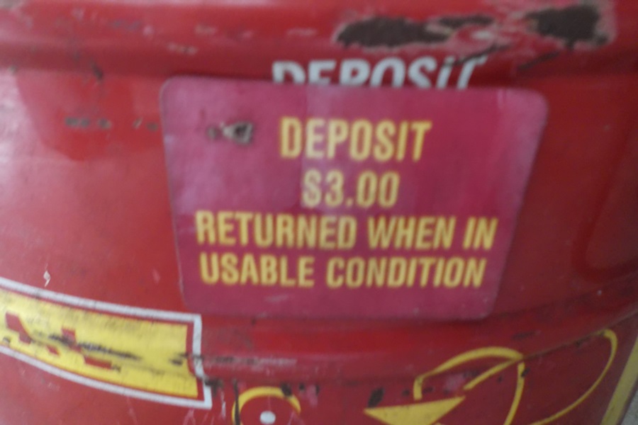 Vintage Husman's Metal Potato Chip Can