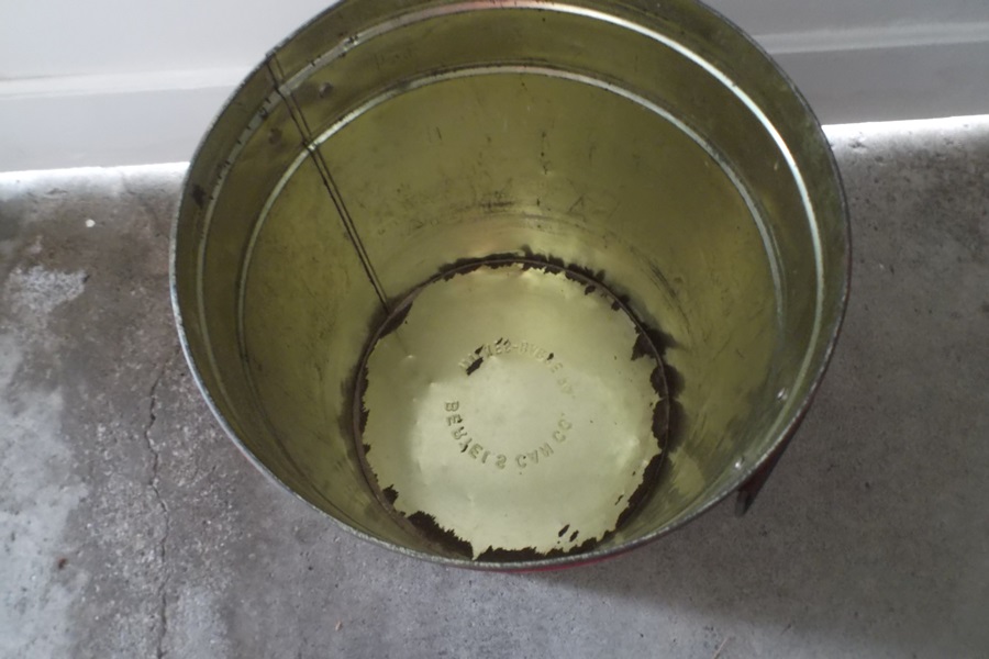 Vintage Husman's Metal Potato Chip Can