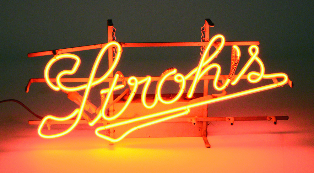 Stroh's Beer Neon Sign