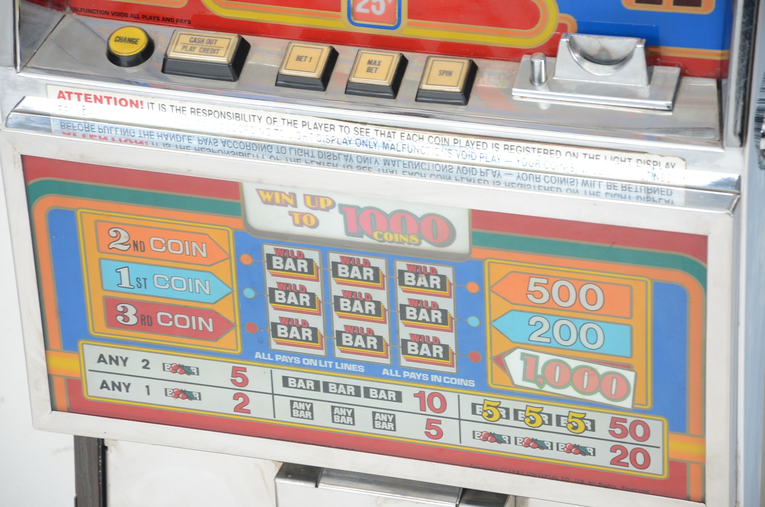 Flamingo Hilton Vintage Slot Machine