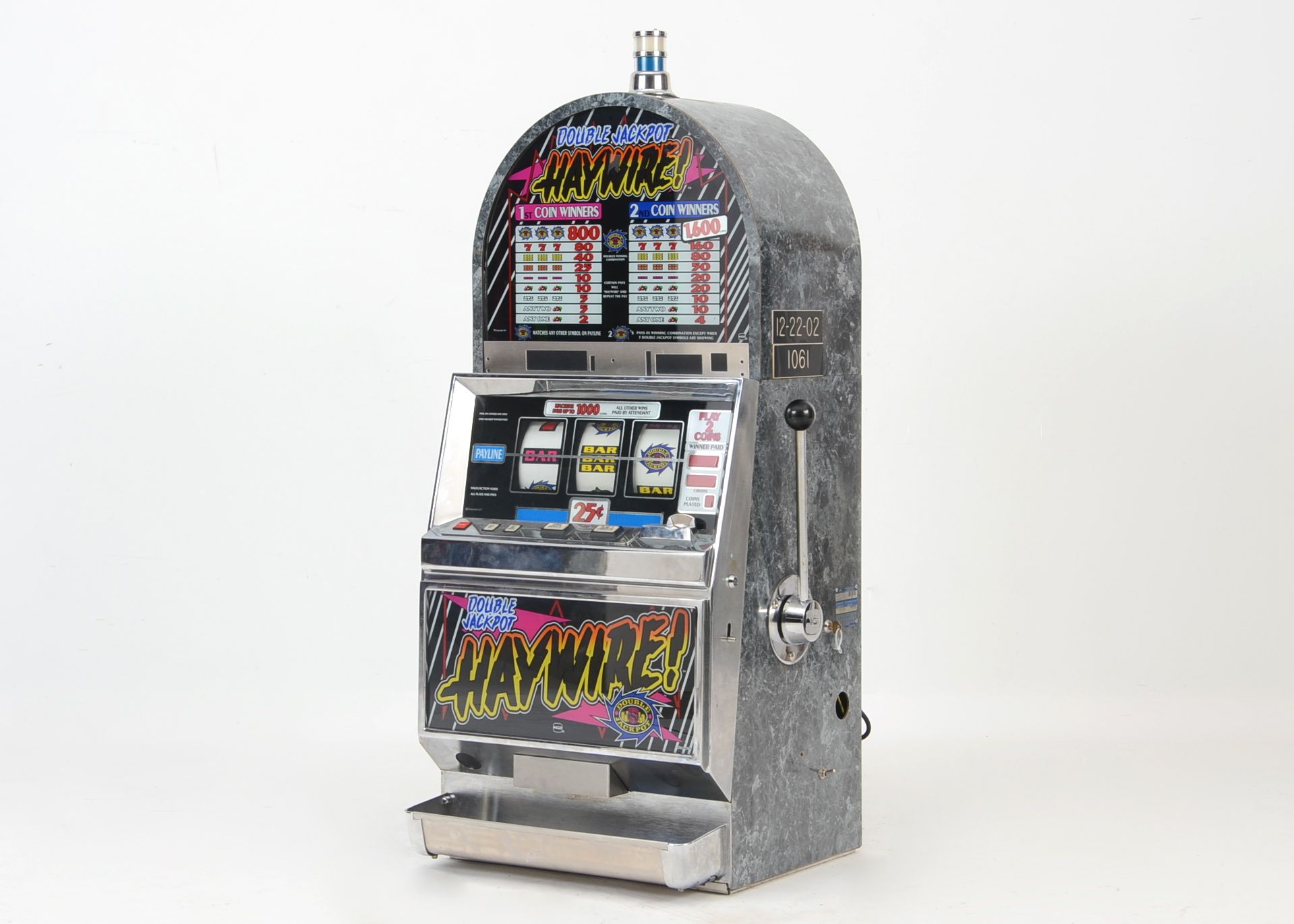 Vintage "Double Jackpot Haywire" Slot Machine