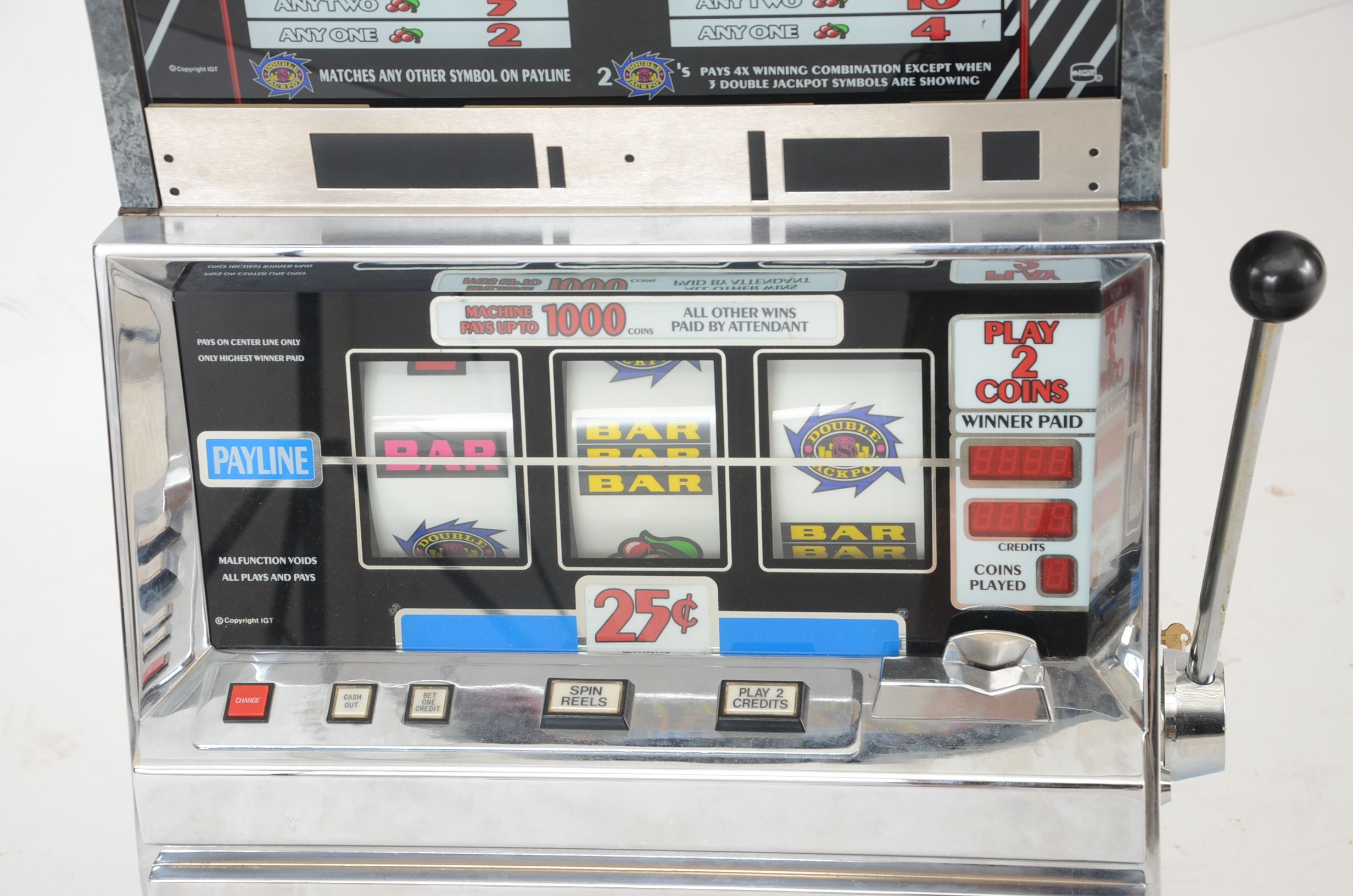 Vintage "Double Jackpot Haywire" Slot Machine