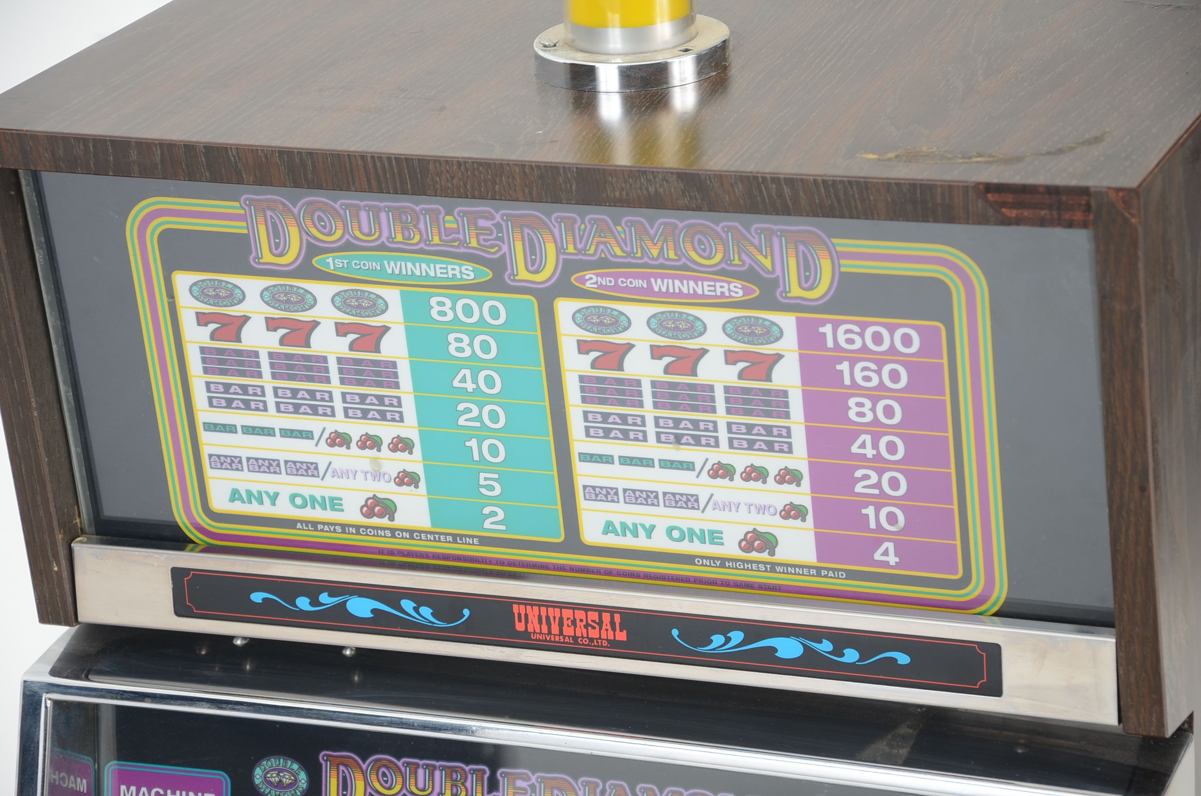 Vintage "Double Diamond" Slot Machine