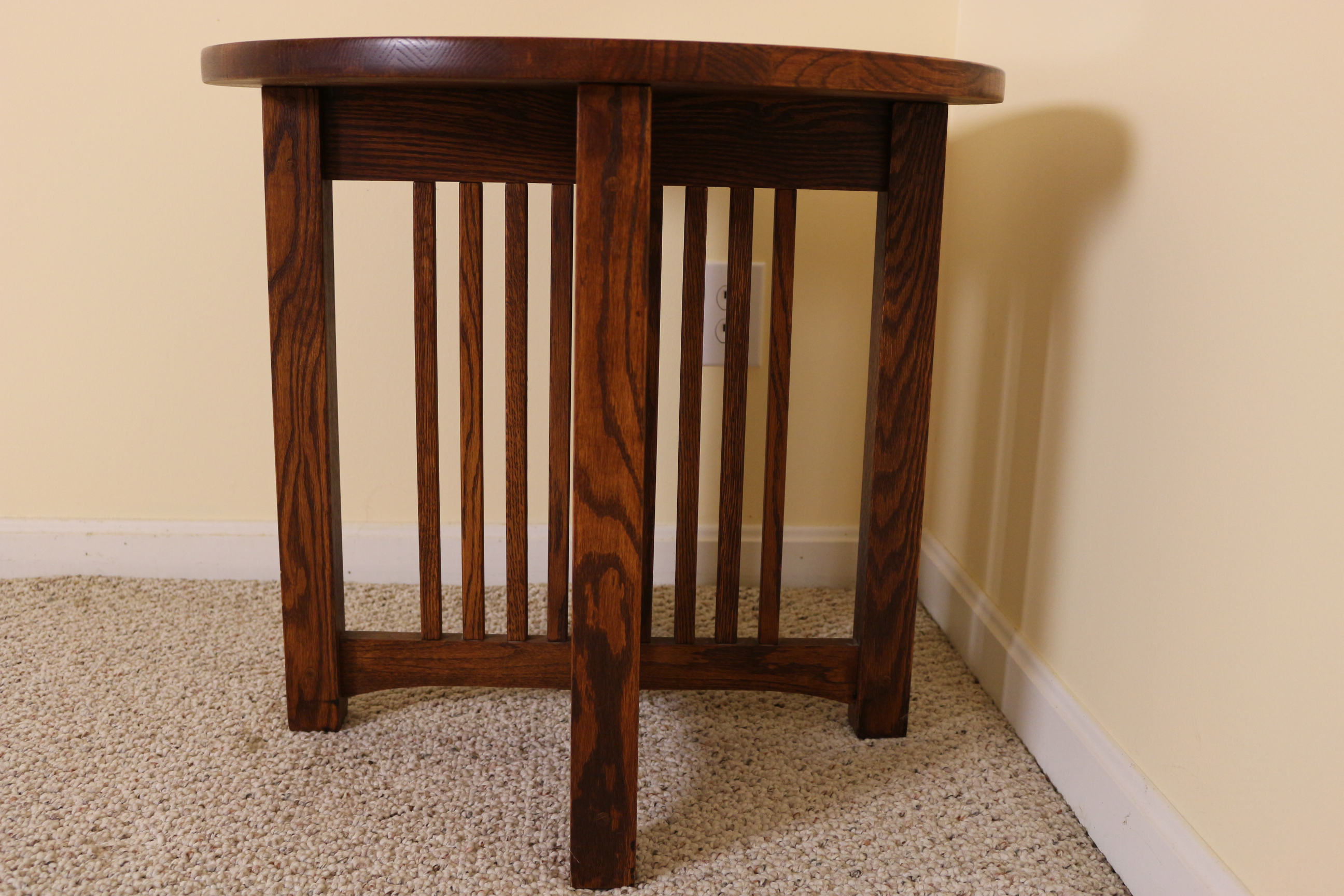 Mission Style Oak Side Table