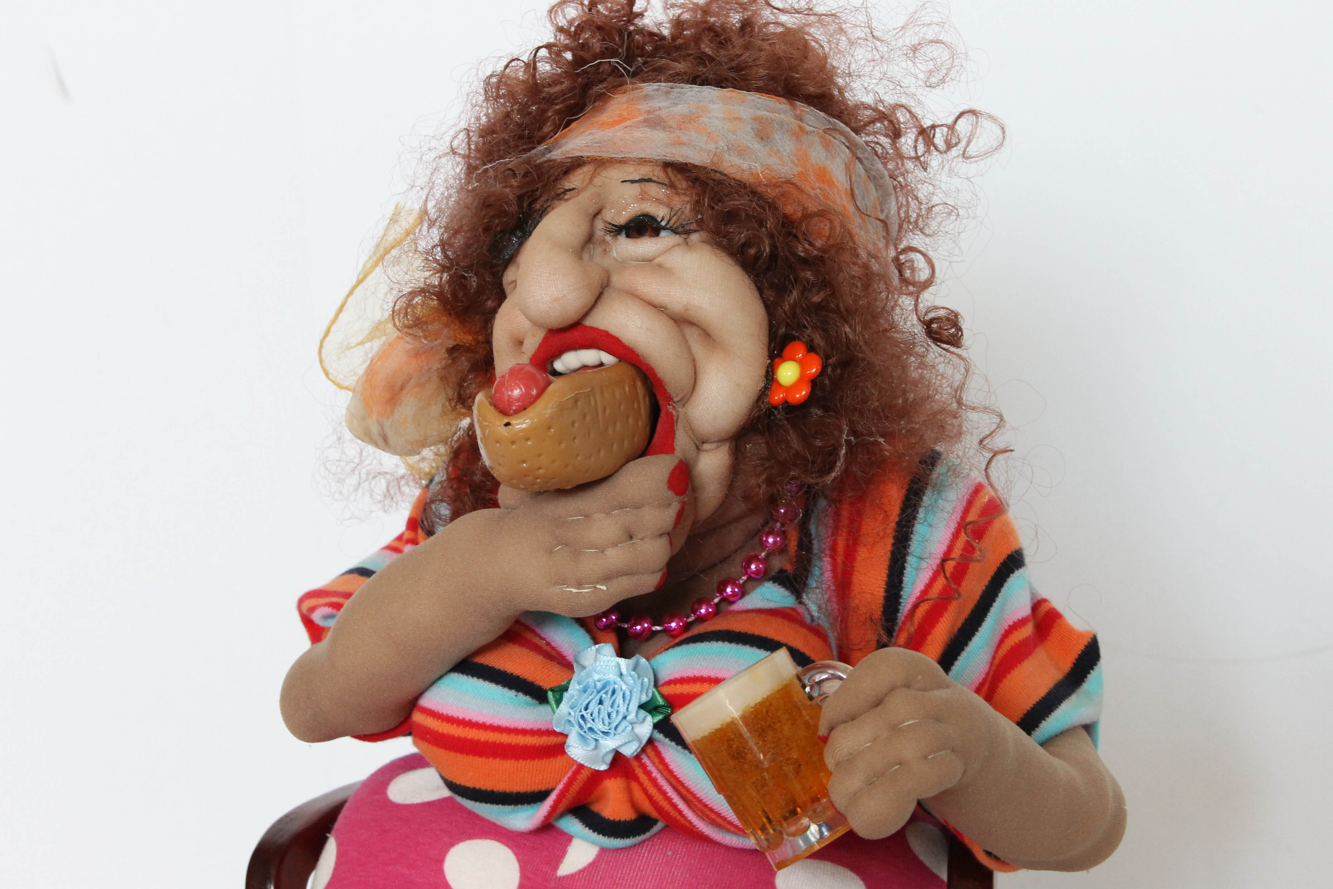 Pair of Wacky Grandma Dolls