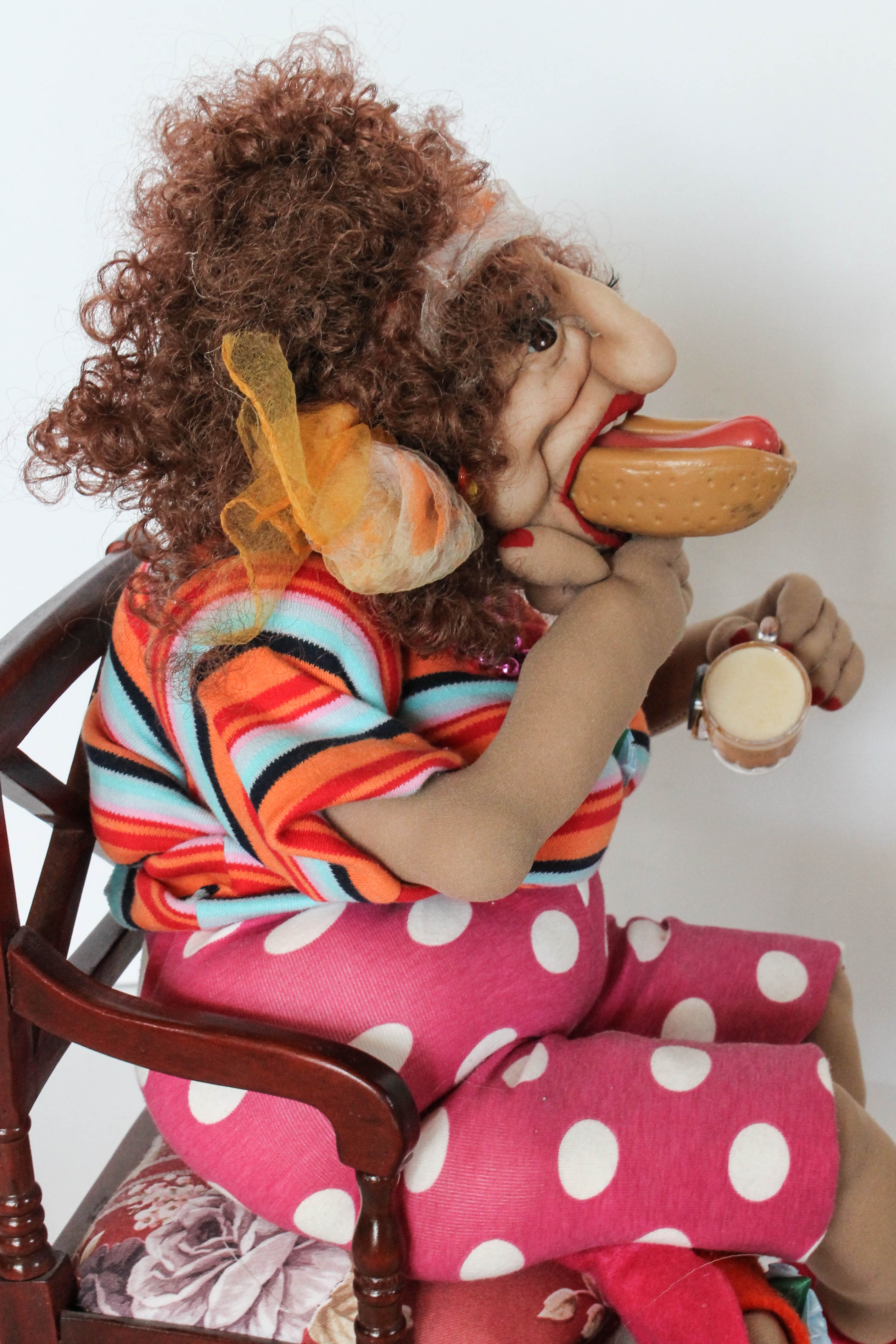 Pair of Wacky Grandma Dolls