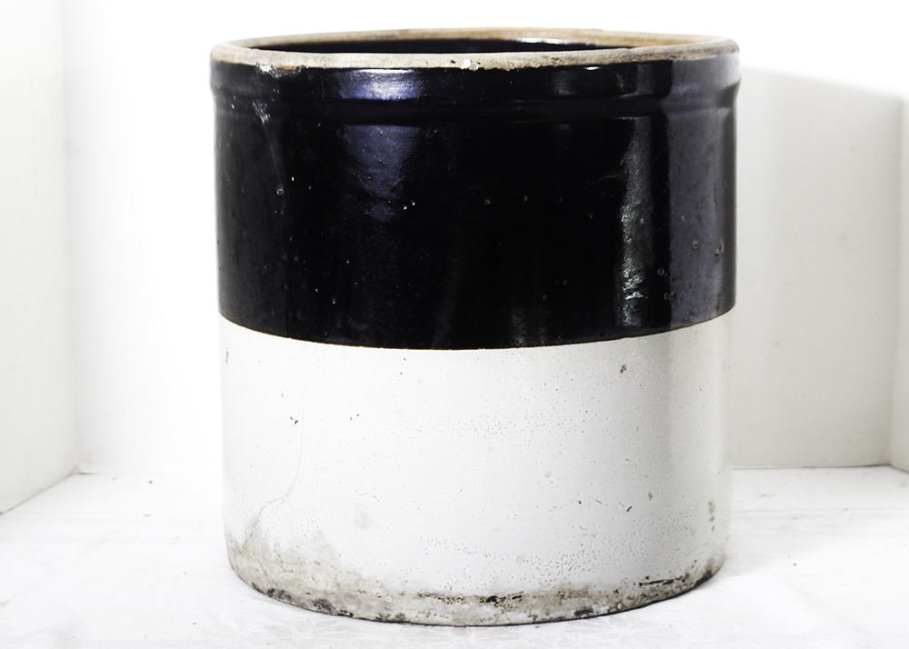 Antique Star Stoneware Five Gallon Crock